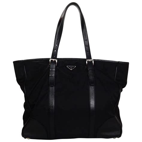 prada black nylon leather handbag|prada tessuto nylon handbags.